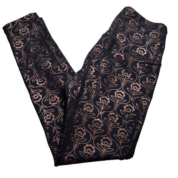 Beyond Yoga | Women | Powershine Bronze High Waist Midi Athletic Leggings | XS - Picture 9 of 10